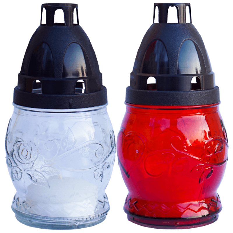 Candelă sticlă felinar CS1789, 20 buc/set, timp de ardere 6-8 ore